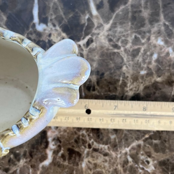 Rooster Chicken Glazed Pottery Dish Decor 6” x 4” Planter Farmhouse Country Chic - Picture 6 of 6